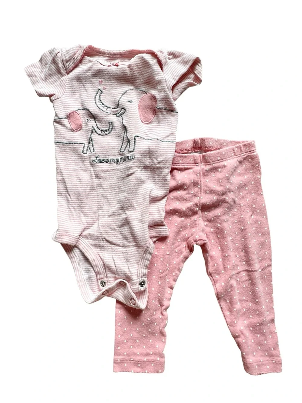Mixed brands 6 piece baby girl 3 outfit lot Size: 6-9 months